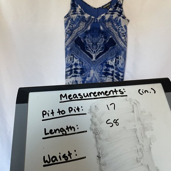 Express royal blue maxi dress sundress summery women's size XS casual adjustable - Picture 5 of 7